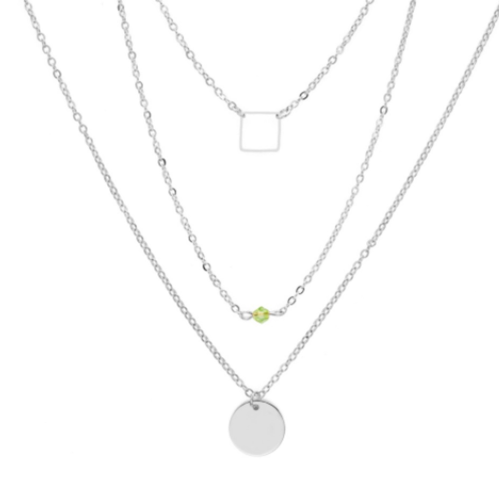 !!!!5 for $25 Three Layer Medallion Necklace - Picture 6 of 8